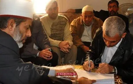 شهید یحیی سنوار در مراسم عقدش!