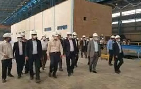 بازدید استاندار یزد از مجتمع آهن و فولاد سرمد ابرکوه