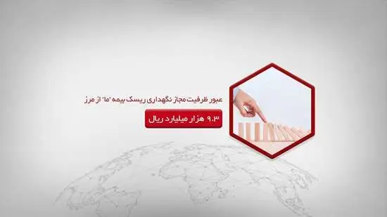 عبور ظرفیت مجاز نگهداری ریسک بیمه ما از مرز 9.3 هزار میلیارد ریال

