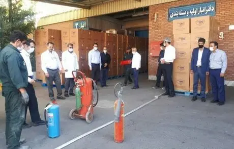برگزاری مانور اطفاء حریق در شرکت پگاه زنجان