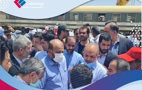 گزارش میدانی مدیران فنی بیمه ملت از حادثه قطار مشهد یزد 