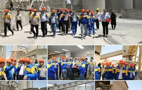 بازدید مدیرعامل شستا از کارخانه سیمان بجنورد
