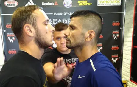 مبارزه الهامی برابر رقیبی از بلاروس در مسابقات MMA