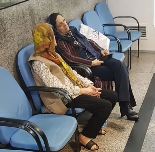 عکس خسته گلاب آدینه همسر اول مهدی هاشمی 