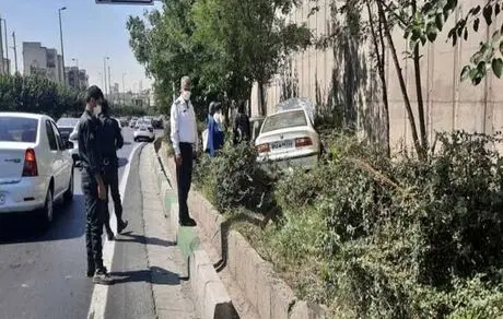 پرش و پرواز خودرو سمند در تهران+ عکس