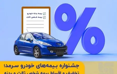 تخفیف و اقساط بیمه شخص ثالث و بدنه