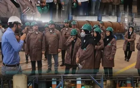 روسای ادارات شهرستان خواف از شرکت صنایع معدنی فولاد سنگان بازدید کردند
