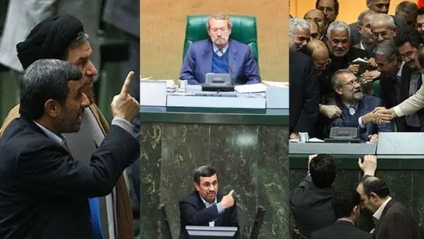 دیدار احمدی‌نژاد با اعضای شورای نگهبان برای انتخابات ۱۴۰۰