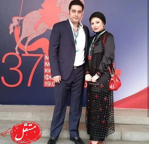 نیوشا ضیغمی و همسرش با استایل رسمی + عکس