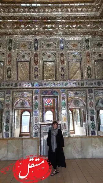 محصور شدن کمند امیر سلیمانی در آینه ها + عکس