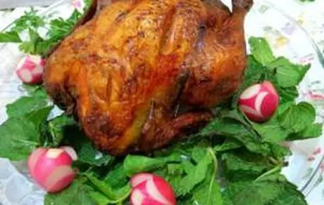 طرز تهیه مرغ شکم پر مجلسی 