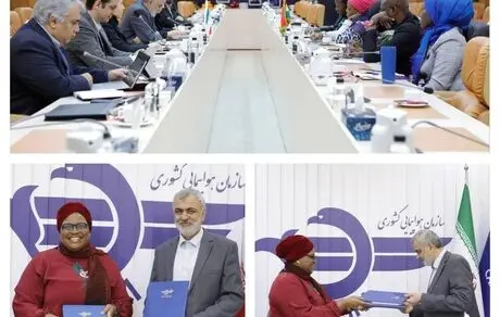 امضای موافقت نامه دو جانبه  حمل ونقل هوایی میان ایران و غنا
