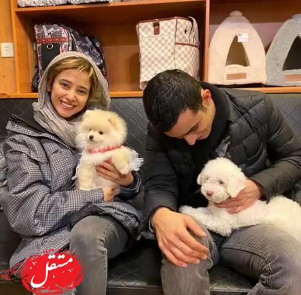 سگ های بانمک الناز حبیبی و علی شادمان + عکس
