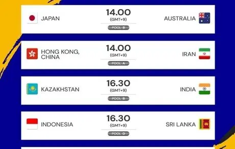 برنامه روز سوم مسابقات والیبال قهرمانی زنان آسیا 2019