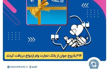 بانک تجارت همچنان پیشتاز در اعطای تسهیلات ازدواج و فرزندآوری