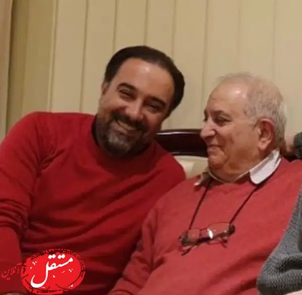 آقای بازیگر در کنار پدر زن بامزه اش + عکس