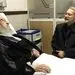 عیادت علی لاریجانی از آیت‌الله مکارم شیرازی