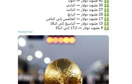 ۴۲ میلیون دلار برای قهرمان جام‌جهانی قطر! 