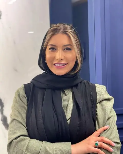 عکس فریبا نادری قبل از  عمل دماغ 