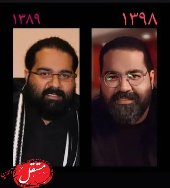  تغییر چهره رضا صادقی از سال 89 تا الان + عکس