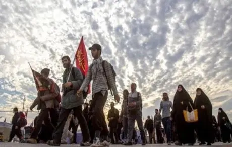 تصویری تأثیرگذار از راهپیمایی اربعین حسینی