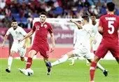 تشویق تیم ملی فوتبال عربستان توسط هواداران قطری
