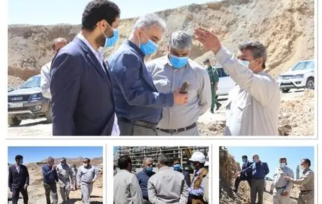 بازدید مدیرعامل شرکت مس از طرح توسعه‌ای معدن و کارخانه تغلیظ دره‌زار