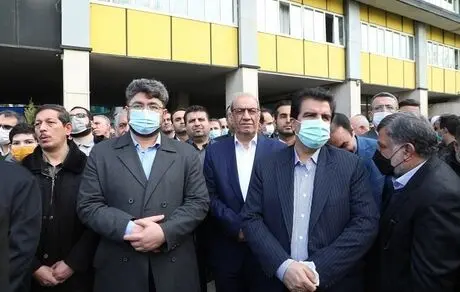 پیکر پاک شهید گمنام کارگری در محوطه وزارت تعاون، کار و رفاه اجتماعی به خاک سپرده شد