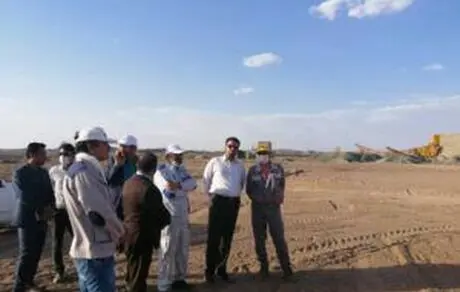 بازدید فرماندار نهبندان از معدن و کارخانه طلای هیرد 