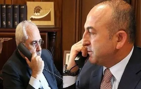 گفتگوی ظریف با چاوش اوغلو درمورد آخرین تحولات منطقه