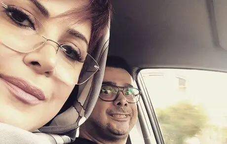 خواهر و برادر معروف در ماشینشان + عکس