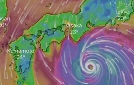 طوفان در  ژاپن و لغو مسابقات