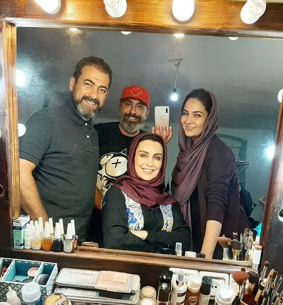  ماه‌چهره خلیلی در اتاق گریم سریال تازه‌اش + عکس