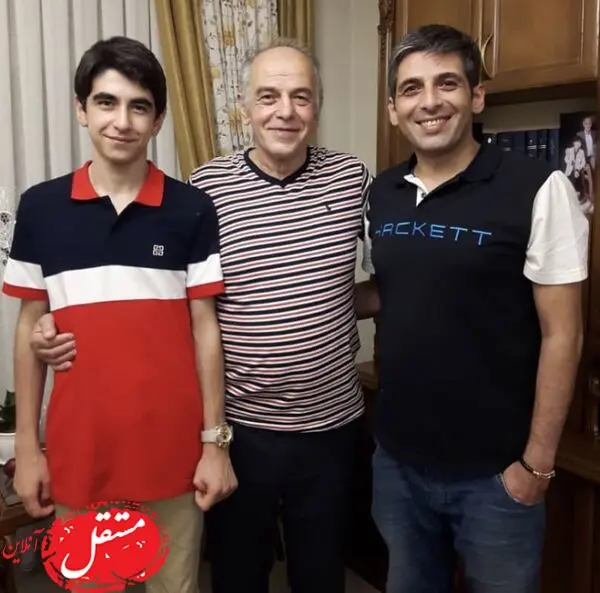 حمید گودرزی در کنار پدر و برادرش + عکس
