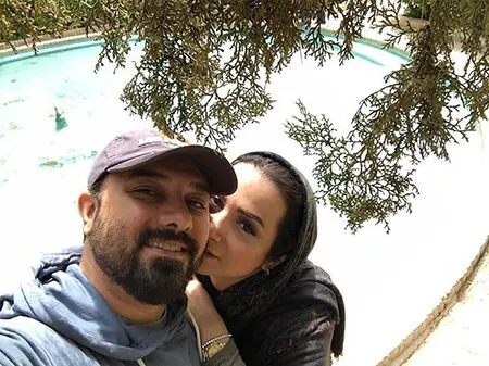 برزو ارجمند و همسرش پارمیس زند + عکس
