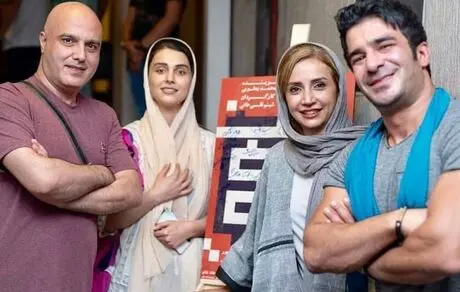  یوسف تیموری و شبنم قلی‌خانی در تماشاخانه