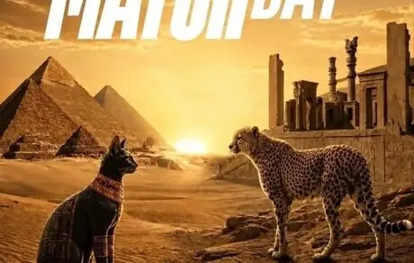 پوستر فدراسیون فوتبال برای بازی با مصر